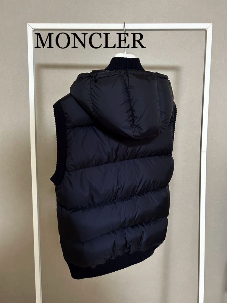 モンクレール★MONCLER★ハイブリッドダウンベスト★size XXL★ダークネイビー★正規品