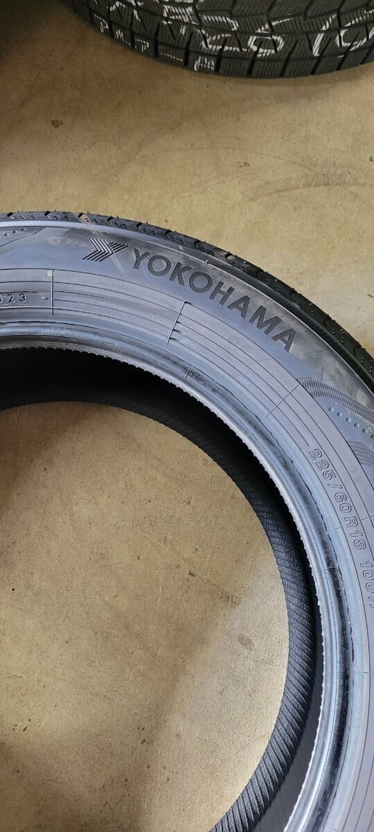 225/60R18 Yokohama Advan V03 4 pcs set YOKOHAMA ADVAN burr mountain new car removing 4 pcs set Alphard etc. 