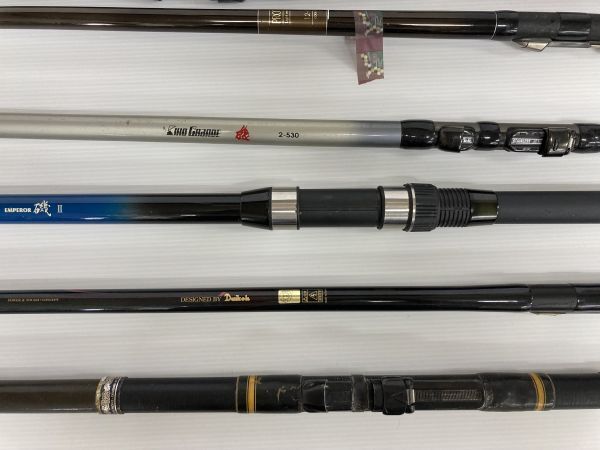 A07-005-0330-122【ジャンク】海 竿 ONE PIECE Fuji Daiwa SHIMANO 等 他 浮き 11本 現状品 １スタの画像5