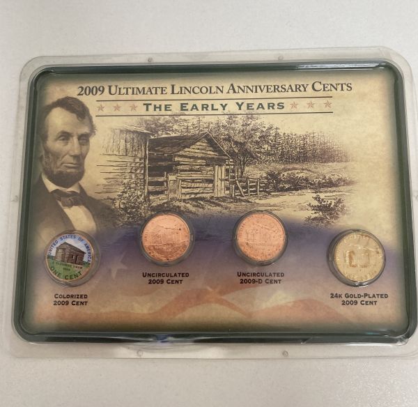 R01-080-0410-107 外国硬貨 記念硬貨 2009 ULTIMATE LINCOLN ANNIVERSARY CENTS リンカーン コイン THE EARLY YEARS 1スタの画像1