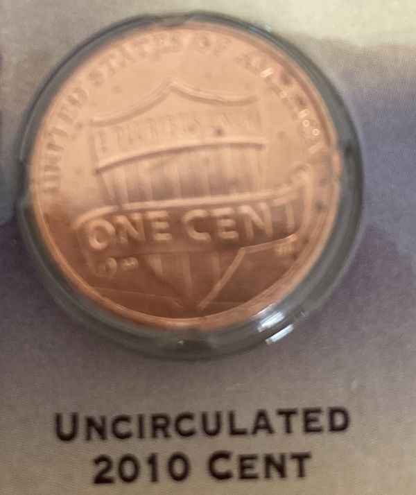 R01-081-0410-107 外国硬貨 記念硬貨 2010 UNION SHIELD LINCOLN CENTS リンカーン コイン FIRST TEAR OF NEW REVERSE DESIGN 1スタの画像3