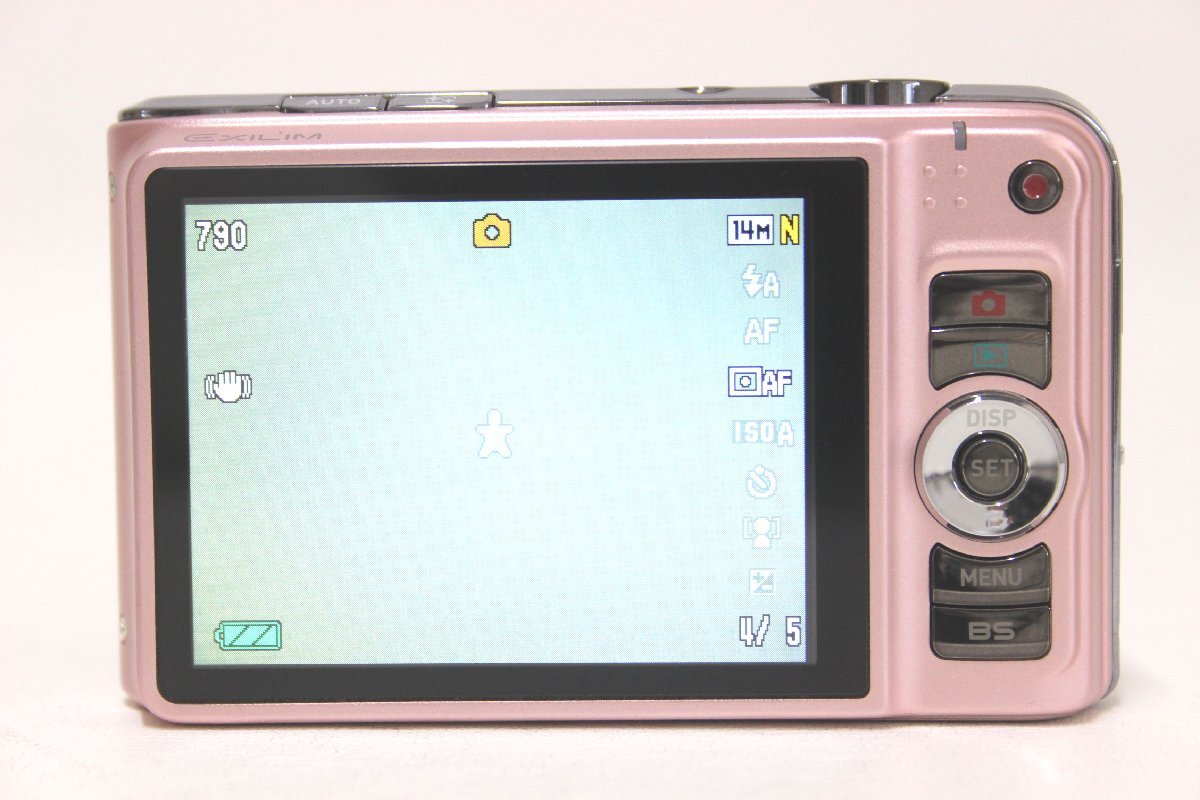 1D372 CASIO カシオ EXILIM コンパクト デジタルカメラ EX-H15 ピンク 動作確認済み【ニューポーン】の画像6