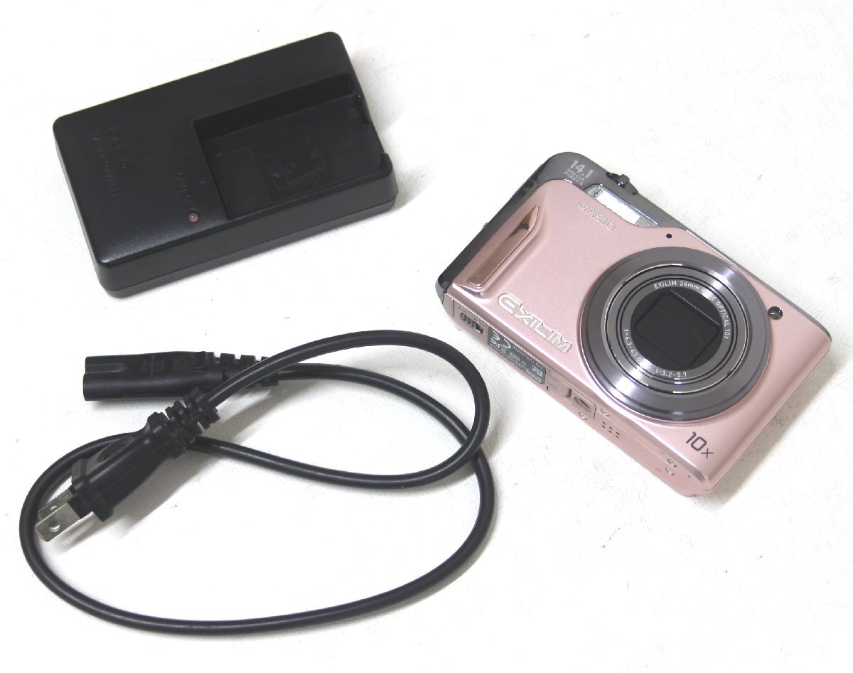 1D372 CASIO カシオ EXILIM コンパクト デジタルカメラ EX-H15 ピンク 動作確認済み【ニューポーン】の画像1