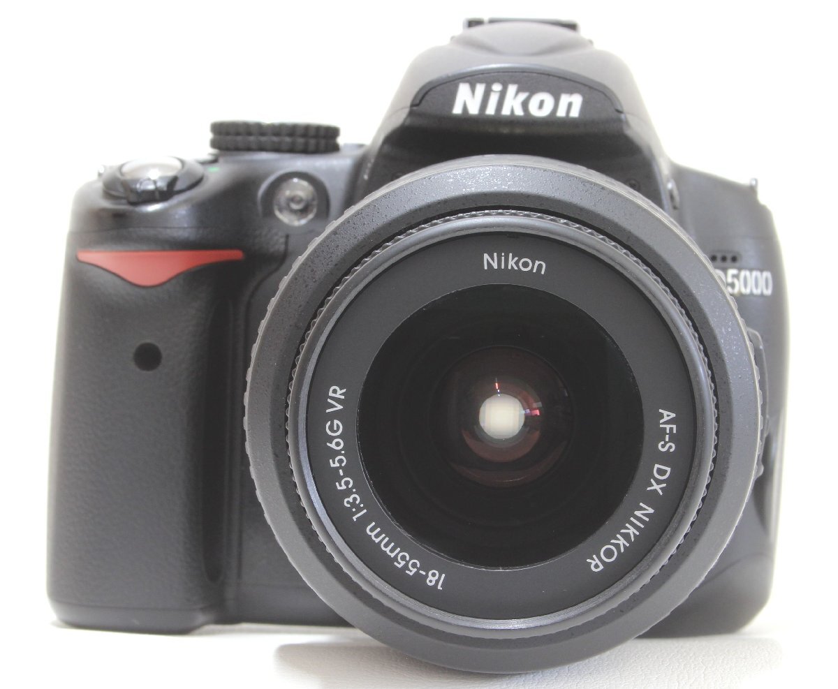 1D370 Nikon ニコン デジタル 一眼レフ カメラ D5000 レンズキット AF-S DX NIKKOR 18-55mm f/3.5-5.6G VR 動作確認済み【ニューポーン】の画像5