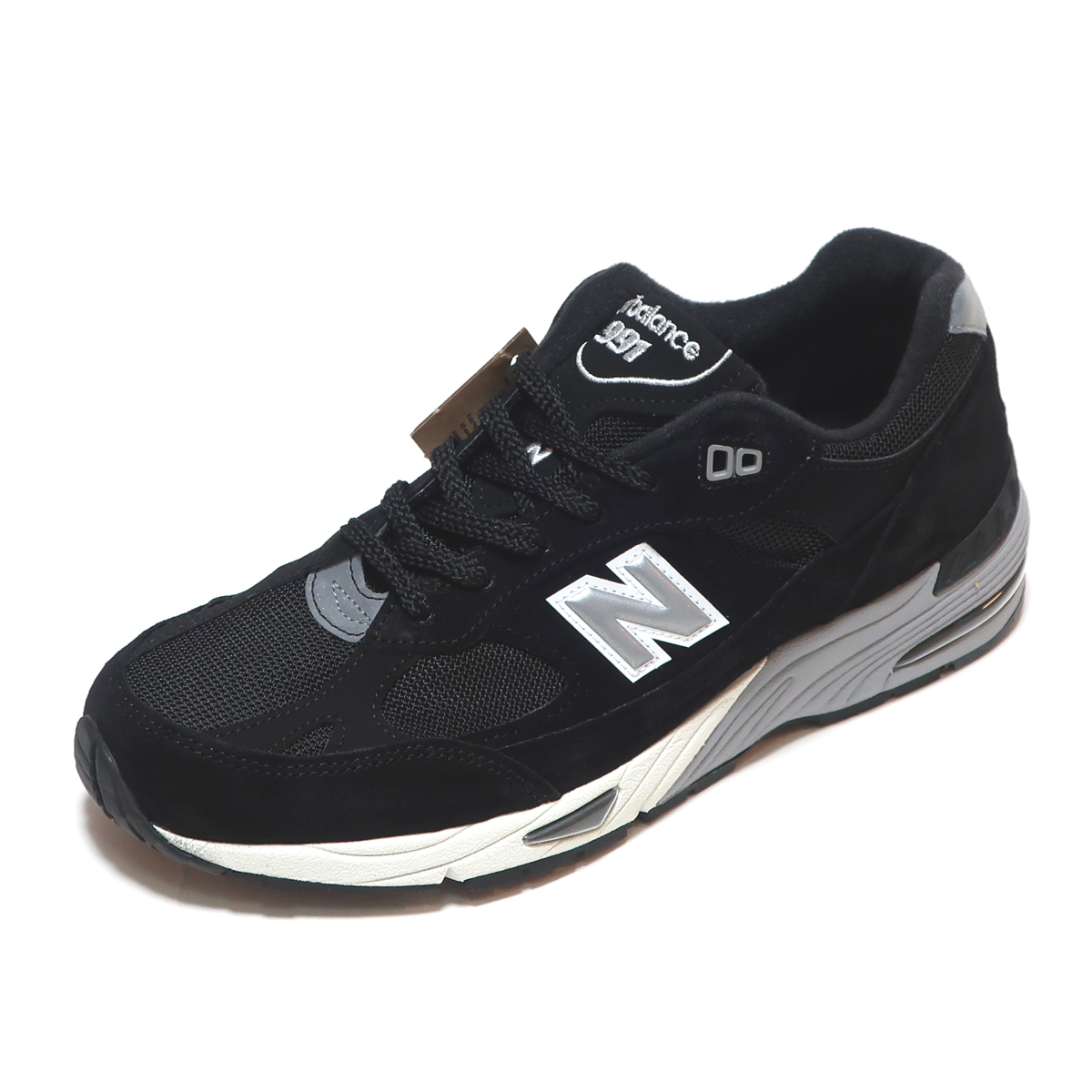 海外限定☆NEW BALANCE M991EKS BLACK SUEDE US11 29cm MADE IN ENGLAND ( ニューバランス M991 ブラック 黒 スエード UK製 )_画像4