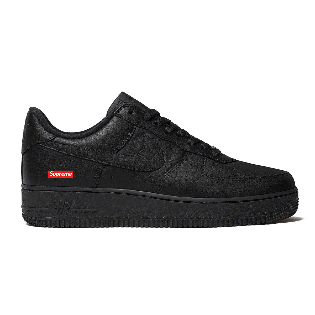 24SS Supreme NIKE AIR FORCE 1 LOW / SUPREME BLACK US7.5 25.5cm ( ナイキ エアフォース ワン ロー シュプリーム コラボ ブラック 黒 )_画像2