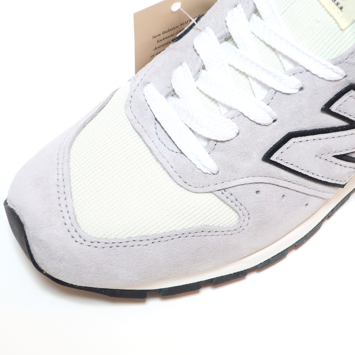 海外限定☆NEW BALANCE U996TG US9 27cm GRAY/BLACK GREY MADE IN USA ( ニューバランス 996 グレー ブラック スエード アメリカ製 )_画像6