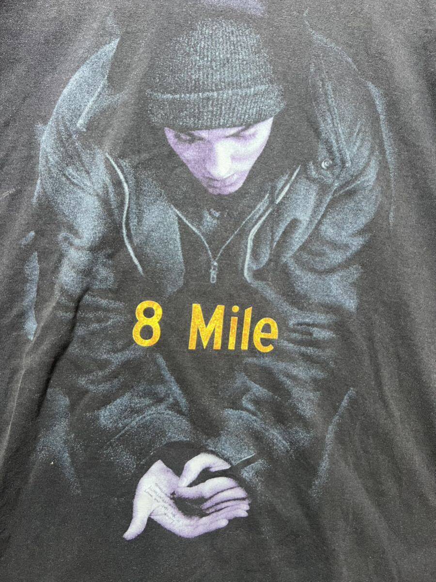 00s 8 Mile Eminem フォトプリントTシャツ バンドTシャツ 黒 M エミネム エイトマイル HIPHOP USA の画像3
