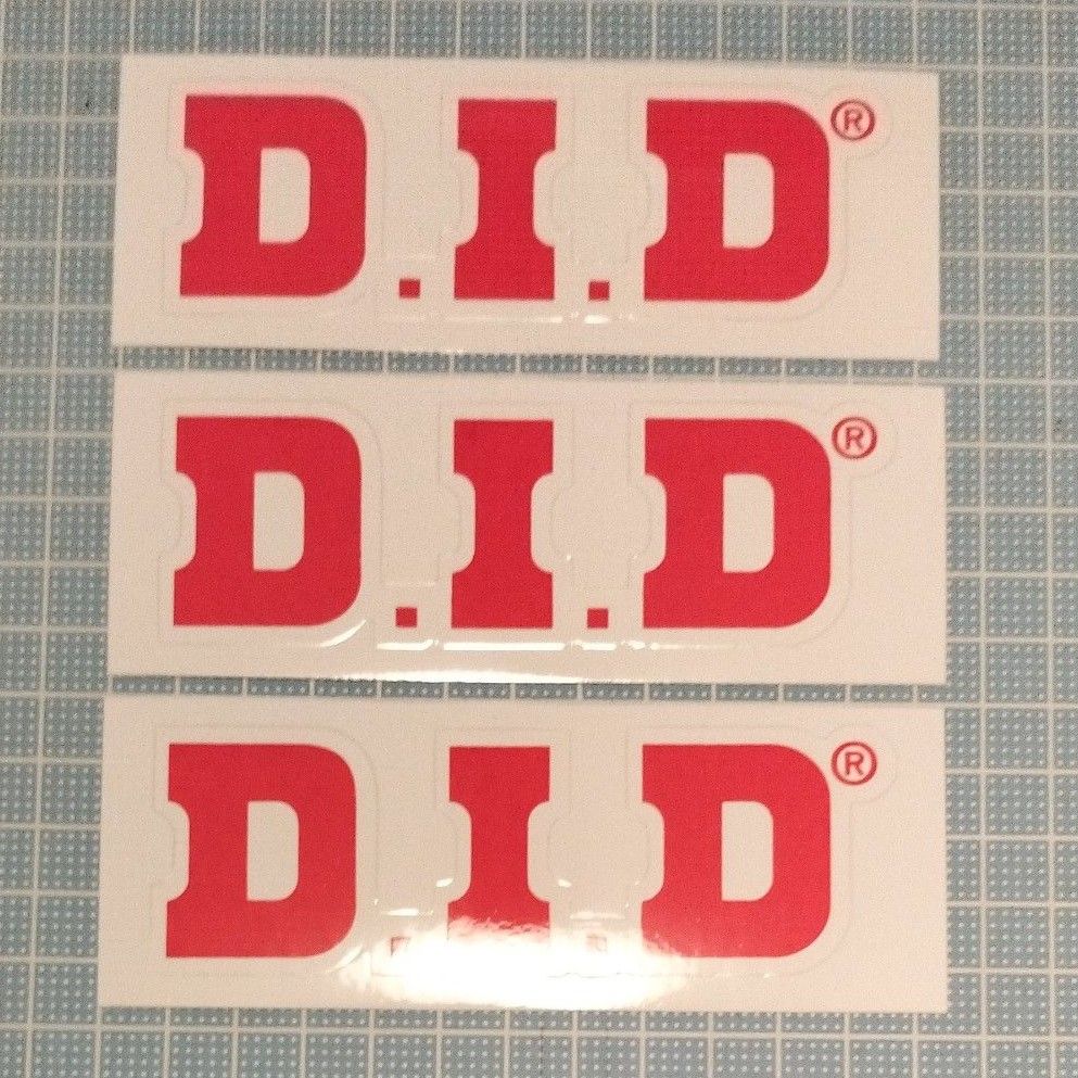 DID D.I.Dステッカー　3枚セット