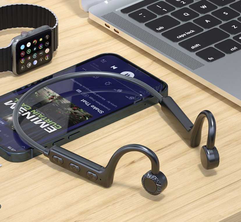 送料無料 2022年最新 骨伝導 イヤホン イヤフォン Bluetooth 5.1 耳掛け ワイヤレス ヘッドホン ヘッドフォン スポーツ ハンズフリー の画像1