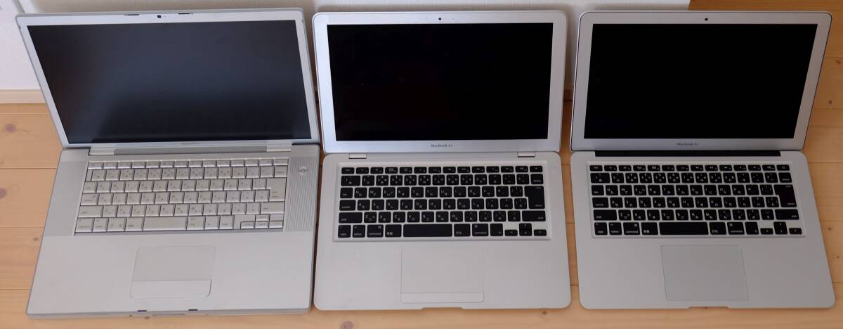 ★ジャンク送料無料★APPLE MacBook3台 MacBook Pro/MacBook Air/MacBook Air ②の画像1