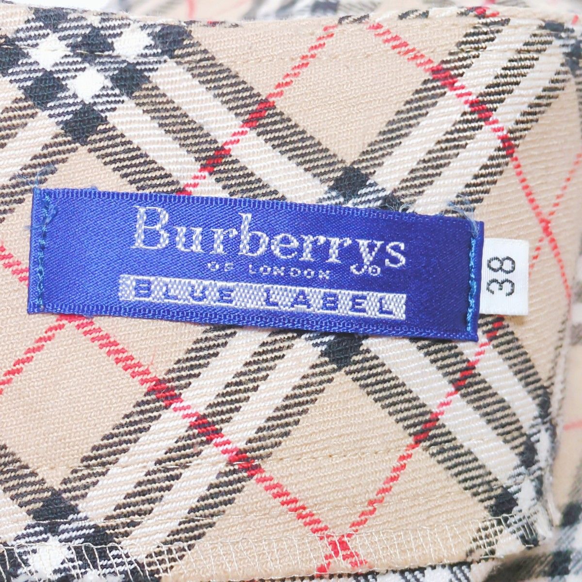 《稀少》ビンテージ Burberrys Blue Label　定番 人気 バーバリーブルーレーベル ノバチェック ミニスカート M