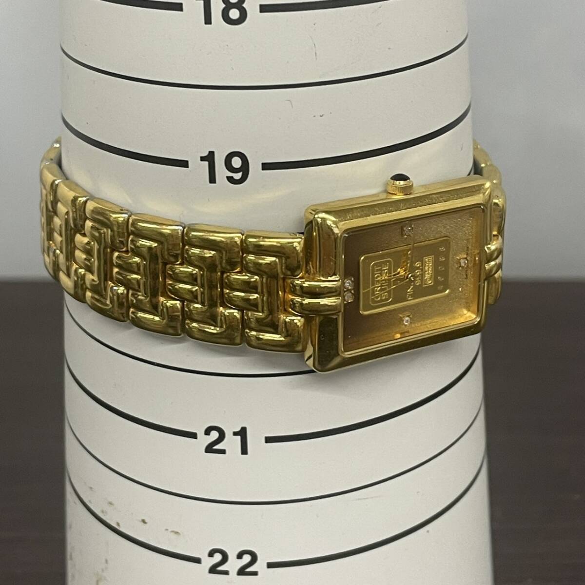 ELGIN エルジン FK-557 FINE GOLD 999.9 gold ingot 1g クォーツ 腕時計 h103の画像9