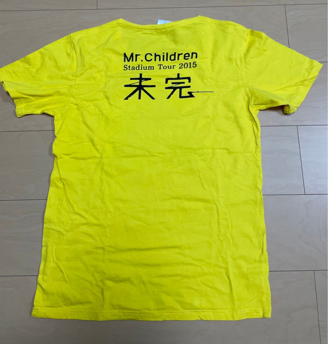 最終値下げ　Mr.children 2015 未完 Tシャツ　ミスターチルドレン 半袖　ライブTシャツ　ミスチル　黄色