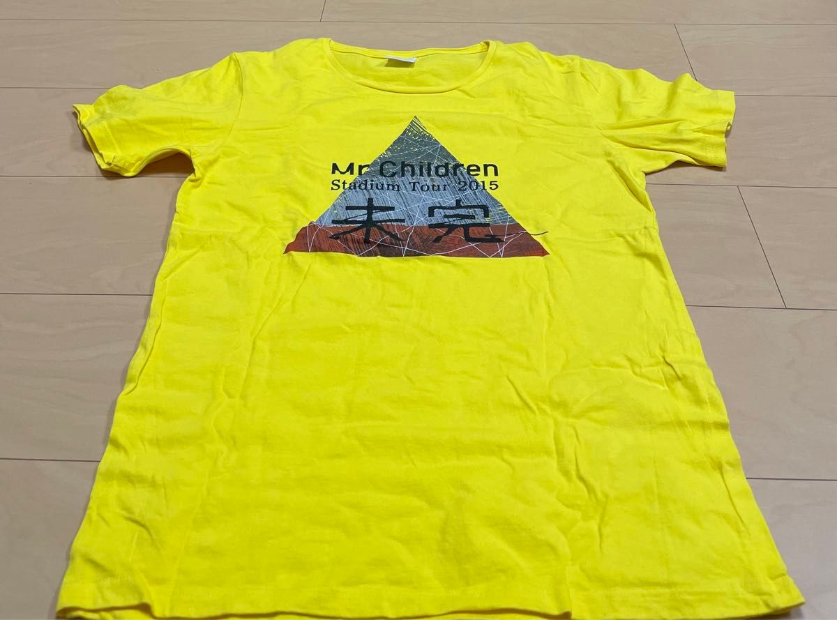 最終値下げ　Mr.children 2015 未完 Tシャツ　ミスターチルドレン 半袖　ライブTシャツ　ミスチル　黄色