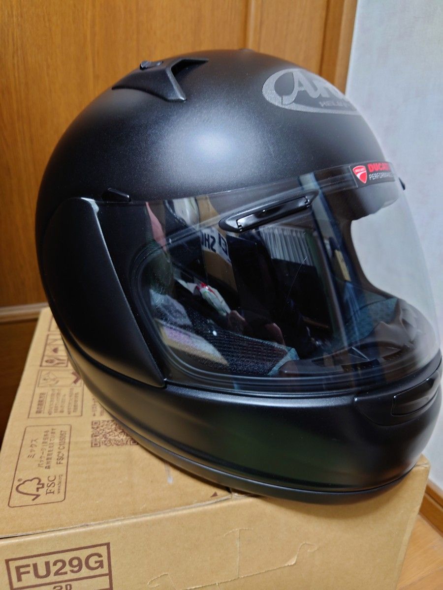 Arai Astro IQ 59/60cm 2011年3月製造 セミスモークシールド　フラットブラック　マットカラー