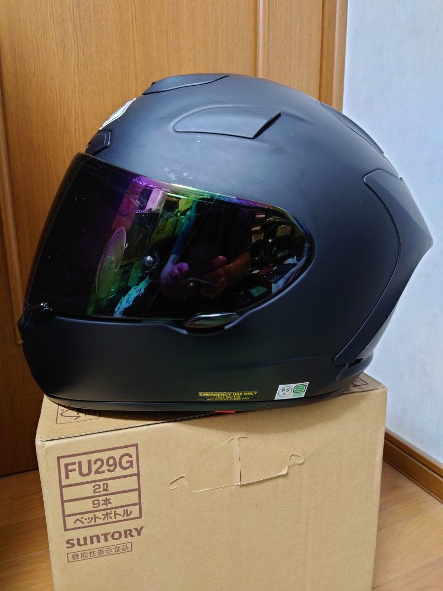 SHOEI X-TWELVE L59/60cm 2010年12月製造 ミラーシールド ピンロックシート付き マットブラック