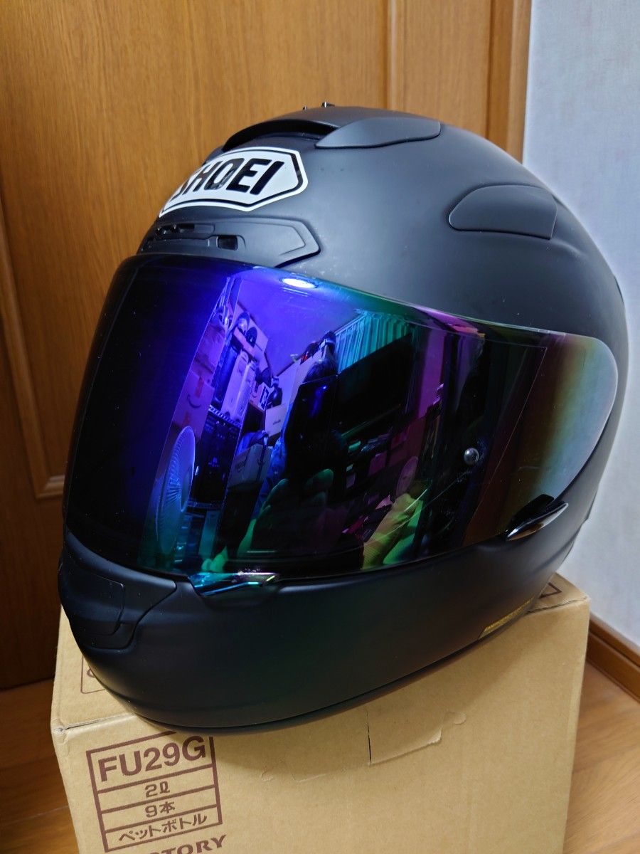 SHOEI X-TWELVE L59/60cm 2010年12月製造 ミラーシールド ピンロックシート付き マットブラック