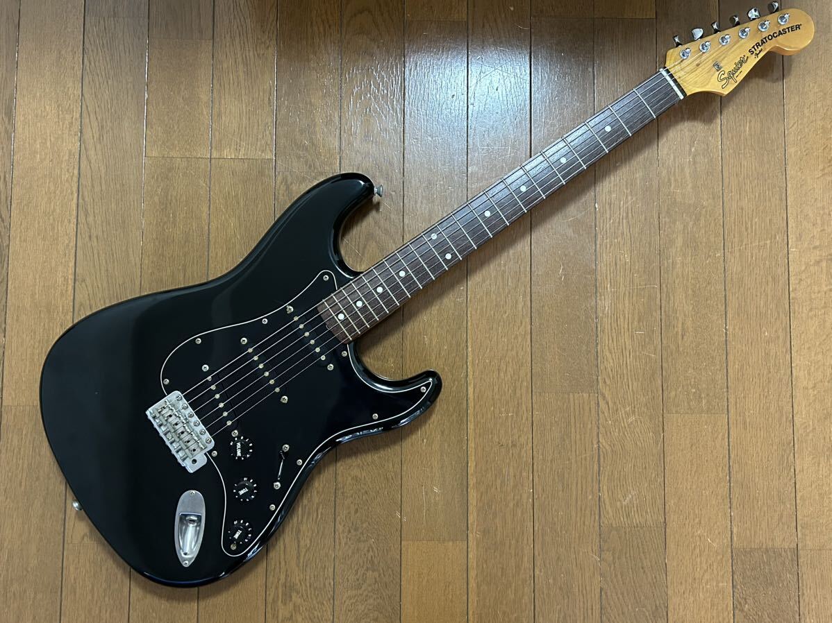 [GT]Fender Japan Squier フェンダー・ジャパン・スクワイヤーST62 BLKブラック Aシリアル ローズウッド・フィンガーボード！Made in Japan_画像1