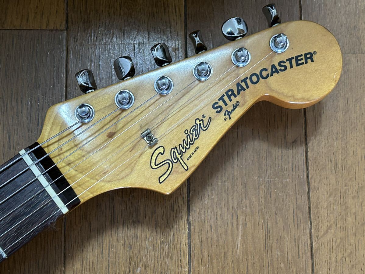[GT]Fender Japan Squier フェンダー・ジャパン・スクワイヤーST62 BLKブラック Aシリアル ローズウッド・フィンガーボード！Made in Japan_画像6