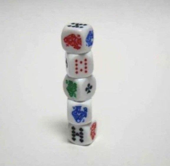 ★訳あり★【送料無料&新品】サイコロ ポーカーダイス5個セット