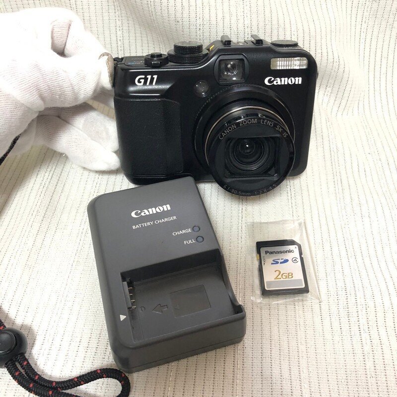 CANON キヤノン POWER SHOT パワーショット G11 コンパクト デジタルカメラ 充電器 バッテリー付 PC1428 IW404AC02CNN_Bの画像1