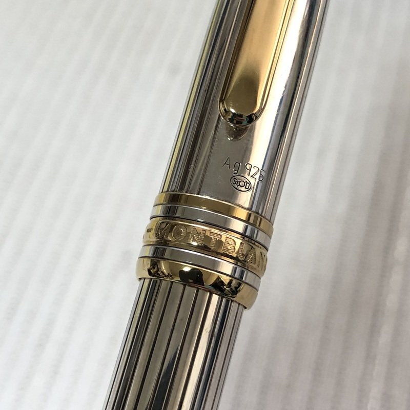 1円~ MONTBLANC モンブラン マイスターシュテック AG925 銀無垢 高級万年筆 18K 750 METAL2 カートリッジ コンバーター IW404BP01MNT_A//_画像5