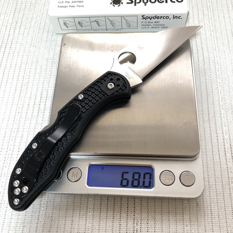 デッドストック SPYDERCO スパイダルコ デリカ4 直刃ストレート VG10 SEKI 関ナイフ フォルディング ウォーンクリフ 折畳 IW404BK09SPY_A//の画像7