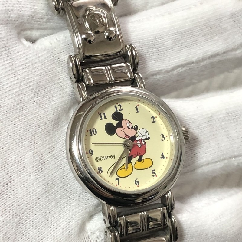 電池交換済 ミッキーマウス MICKEY ディズニーDisney レディース クォーツ 腕時計 ミッキーブレス IW404DT02MCK//の画像2