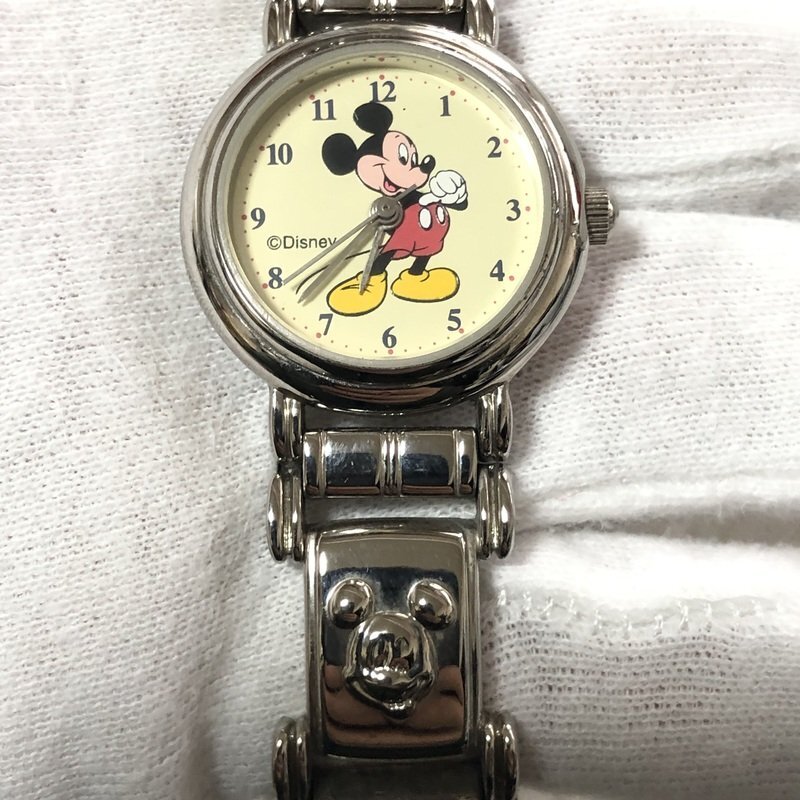 電池交換済 ミッキーマウス MICKEY ディズニーDisney レディース クォーツ 腕時計 ミッキーブレス IW404DT02MCK//の画像1