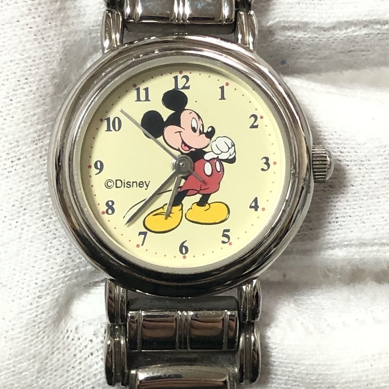 電池交換済 ミッキーマウス MICKEY ディズニーDisney レディース クォーツ 腕時計 ミッキーブレス IW404DT02MCK//の画像3