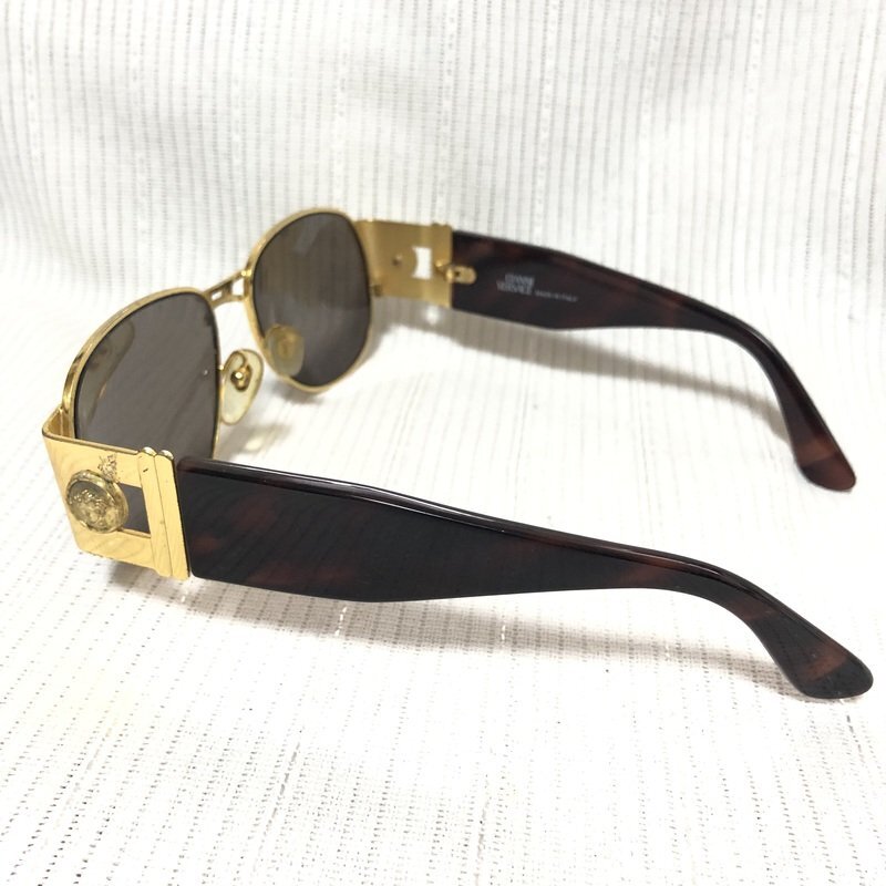 GIANNI VERSACE ジャンニ ヴェルサーチ MOD.S66 COL.030 ティアドロップ 極太 メデューサ ベッコウ柄 メンズ レディース IW404DE02GVR_画像2