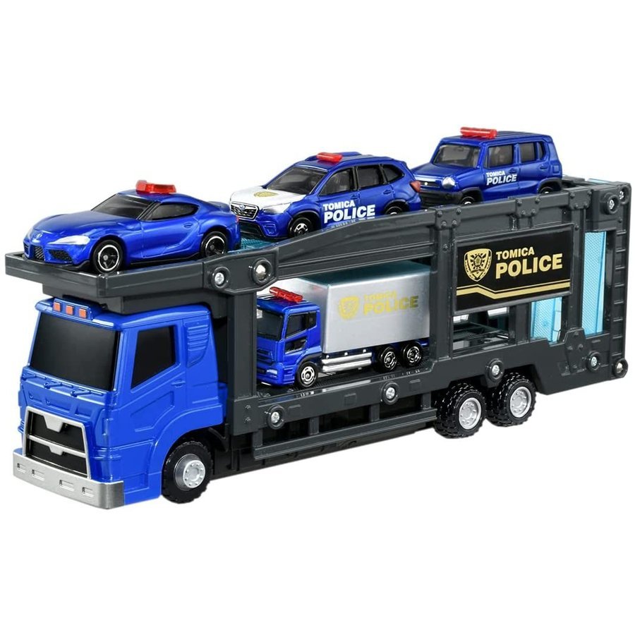 即 新品未開封 トミカポリス出動! ポリスキャリアカーセット パトカー 4種 トミカ tomica タカラトミー takaratomy 同梱可 送料950円～_商品見本