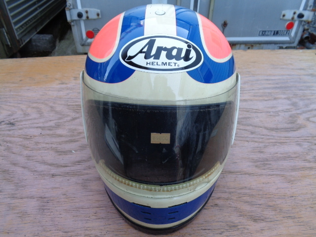 ARAI 新井広武 旧 アライ ヘルメット 当時物 ジャンク品 未使用品 昭和 レトロ マイク ボールドウィン ラパイド スペンサーの画像1