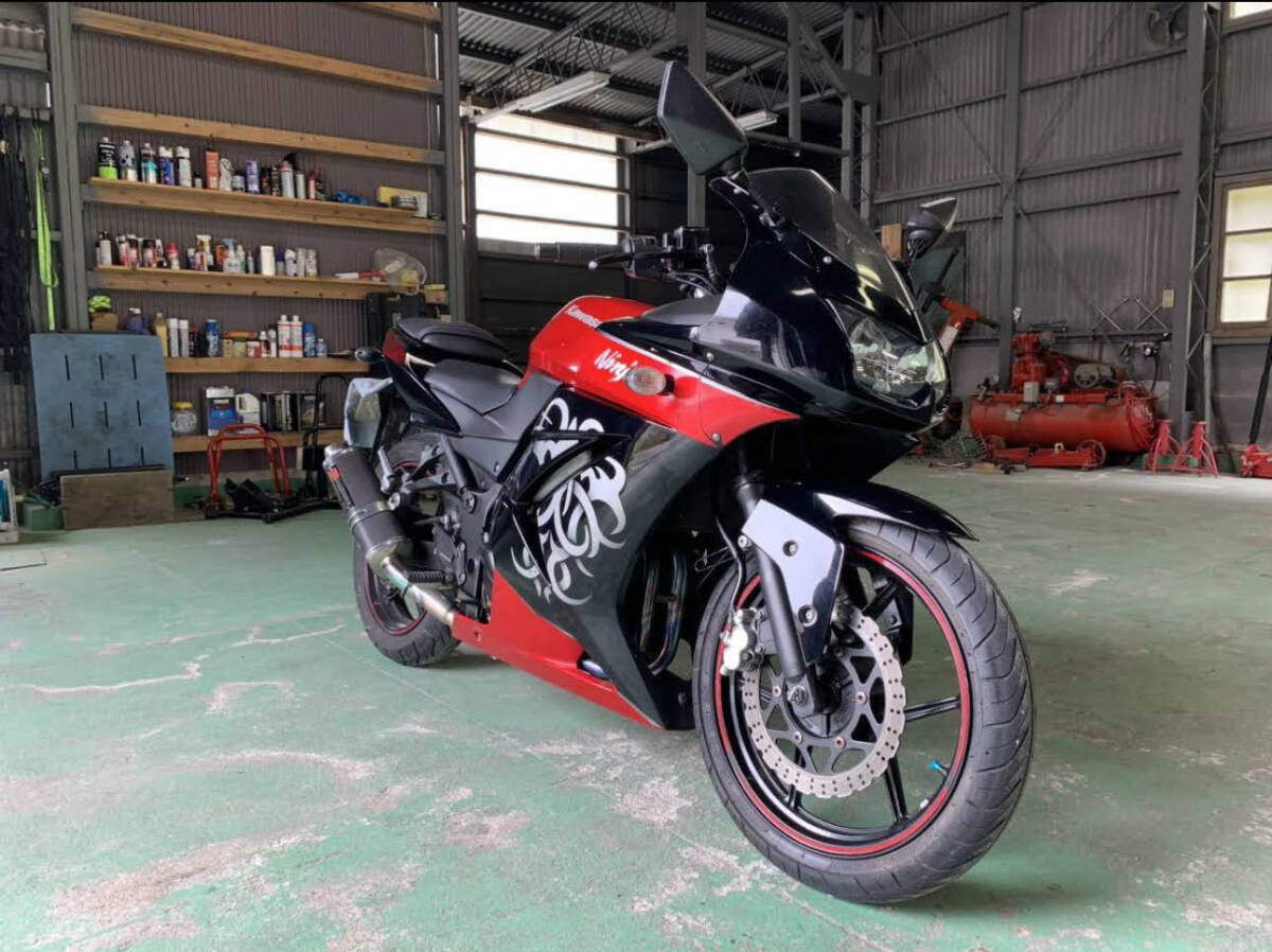 カワサキ ニンジャ250R NINJA EX250K ヨシムラフルエキ ローダウン 自賠付き 実働車 即乗りの画像5