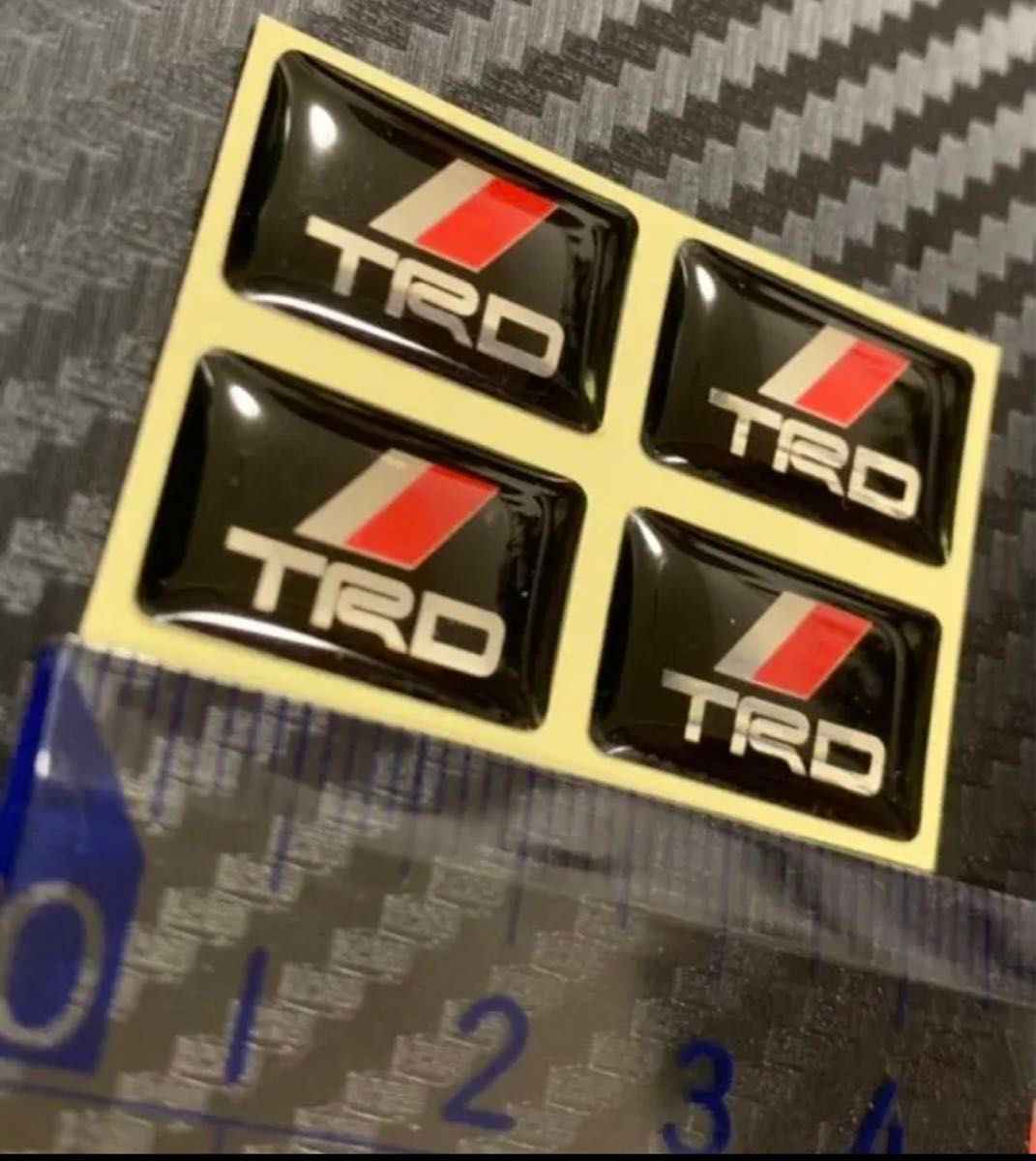 TRD ミニステッカー エポキシ樹脂コーティング　4枚セット