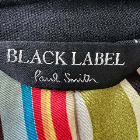 NC944ね＠ BLACK LABEL Paul Smith シルク テーラードジャケット レディース サイズ38/M ブラック 黒  0.9の画像9