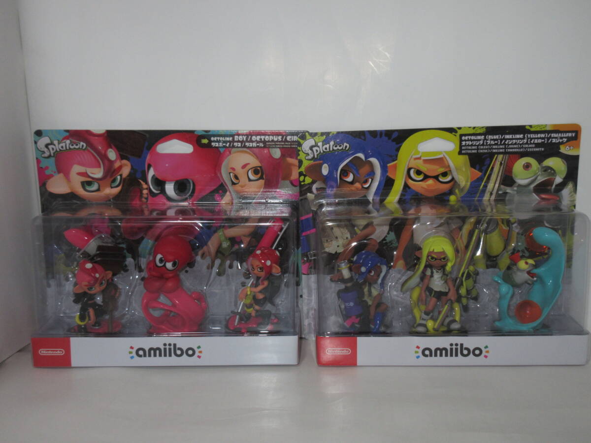 SWITCH amiibo 全23体 全種ギア 19種 フルセット タコ スプラトゥーン3 ガール 新品 限定グリーンガール 紫ボーイ イカ すりみ連合アミーボ_画像3