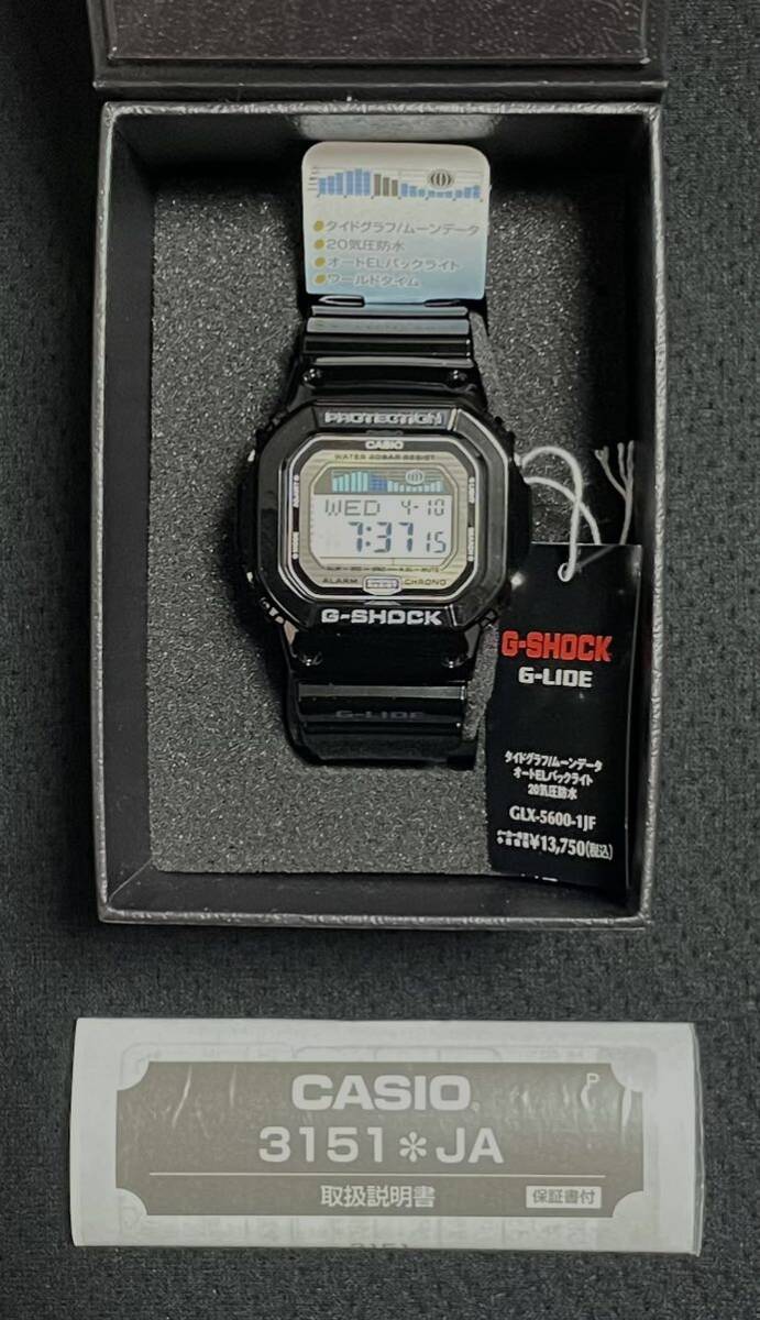 新品未使用 送料込 CASIO G-SHOCK G-LIDE GLX-5600-1JF 腕時計 カシオ ジーショック タイドグラフ ムーンデータ 国内正規品 タグ付_画像3
