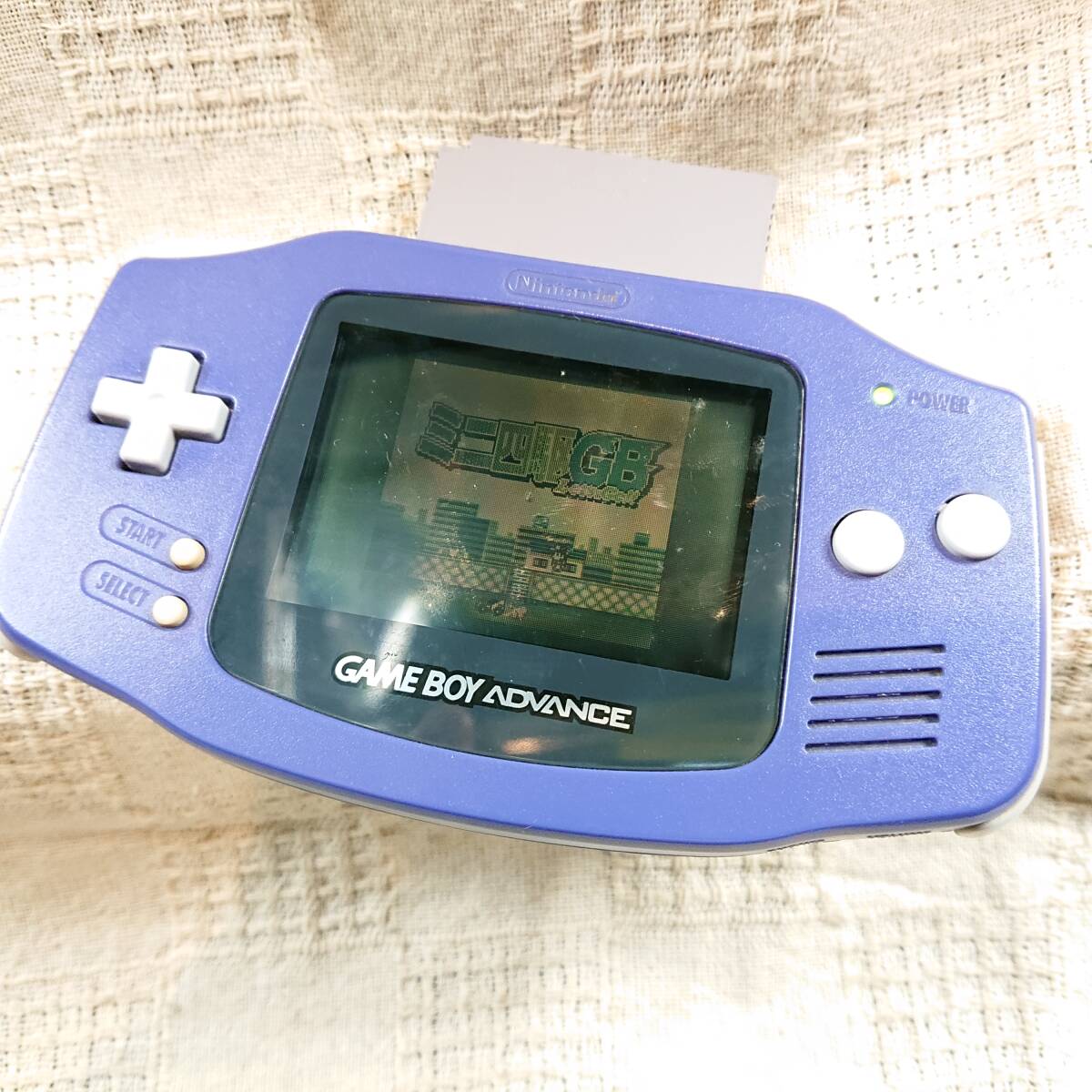  Game Boy Advance violet Game Boy ADVANCE violet soft 3 piece excellent beautiful goods operation verification ending 