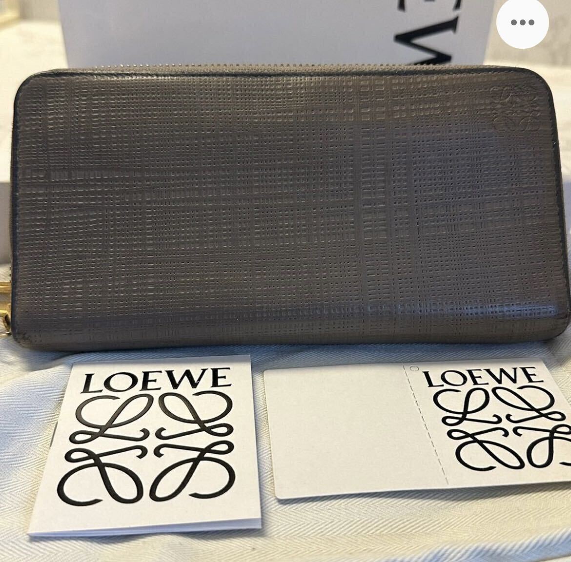 ロエベ LOEWE 財布 長財布 ロゴ ラウンドファスナー メンズ の画像1