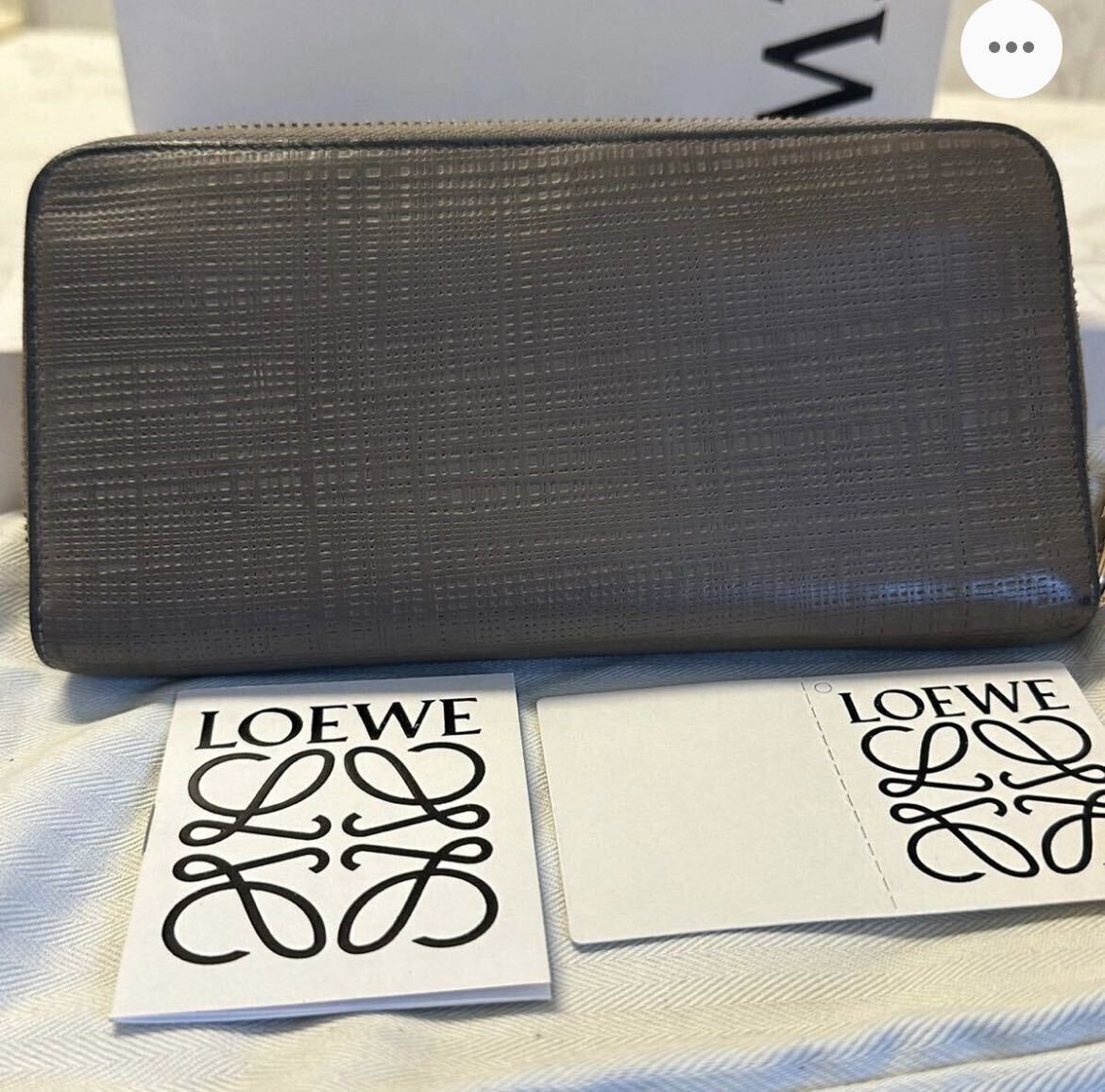ロエベ LOEWE 財布 長財布 ロゴ ラウンドファスナー メンズ の画像2