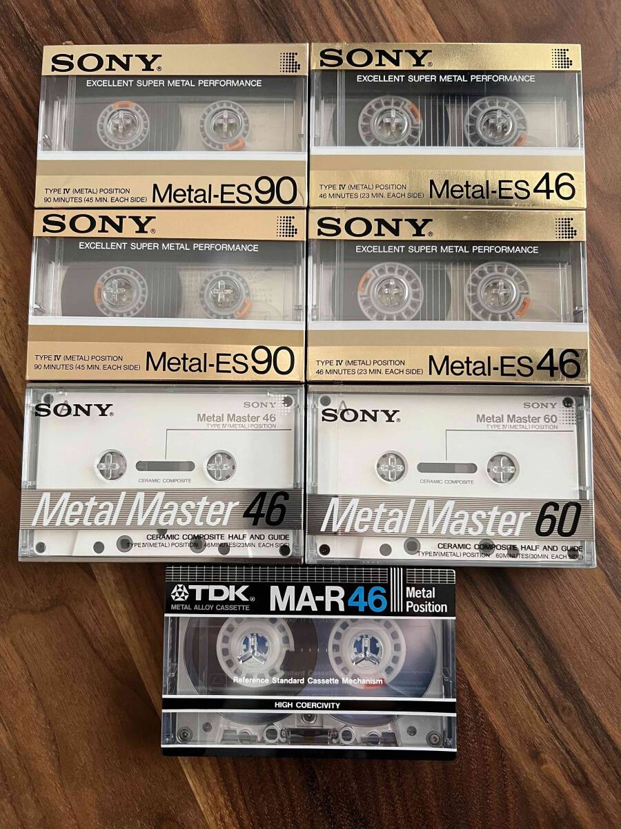 SONY Metal ES・Metal Master 新品未使用メタルテープ, TDK MA-R 新品未使用メタルテープの画像1