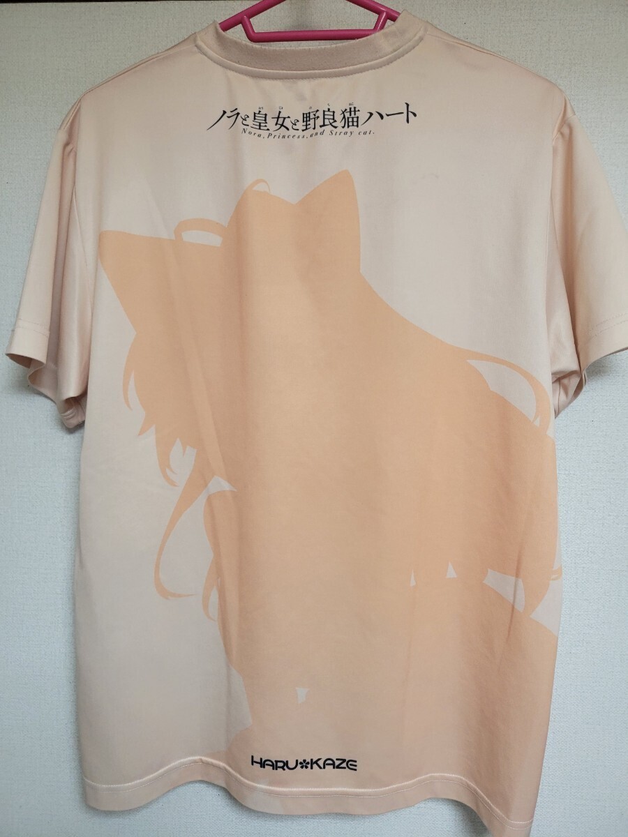 ノラと皇女と野良猫ハート 明日原ユウキ 猫シルエット フルカラーTシャツ オレンジ フリーサイズ フルグラフィックTシャツ HARUKAZE_画像2