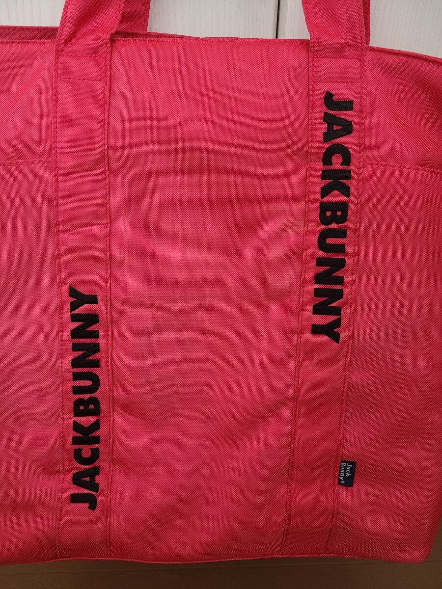 ○美品中古品○JACK BUNNY ジャックバニー ピンク色トートバッグの画像2