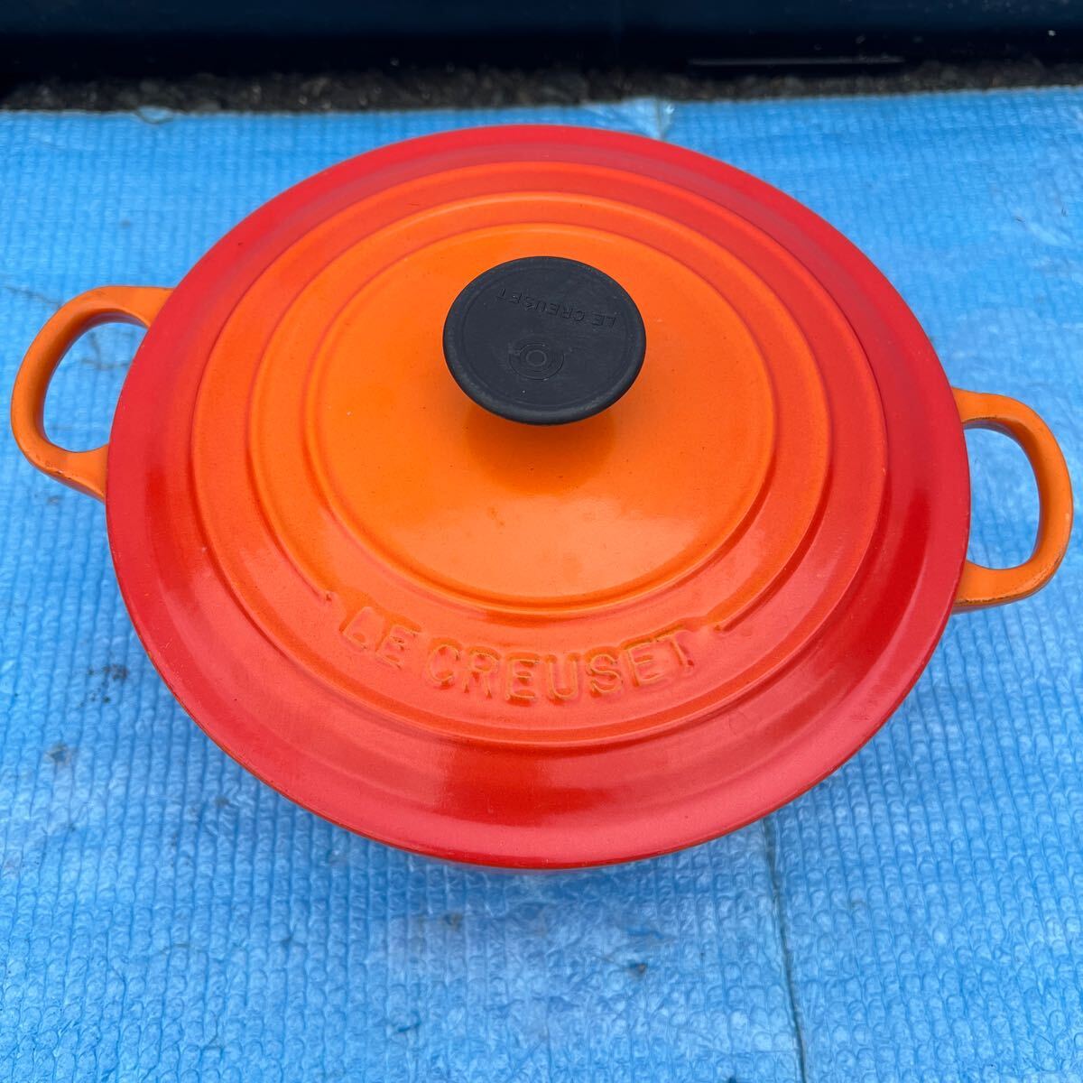 LE CREUSET 両手鍋 クルーゼ オレンジ ココット 20の画像1