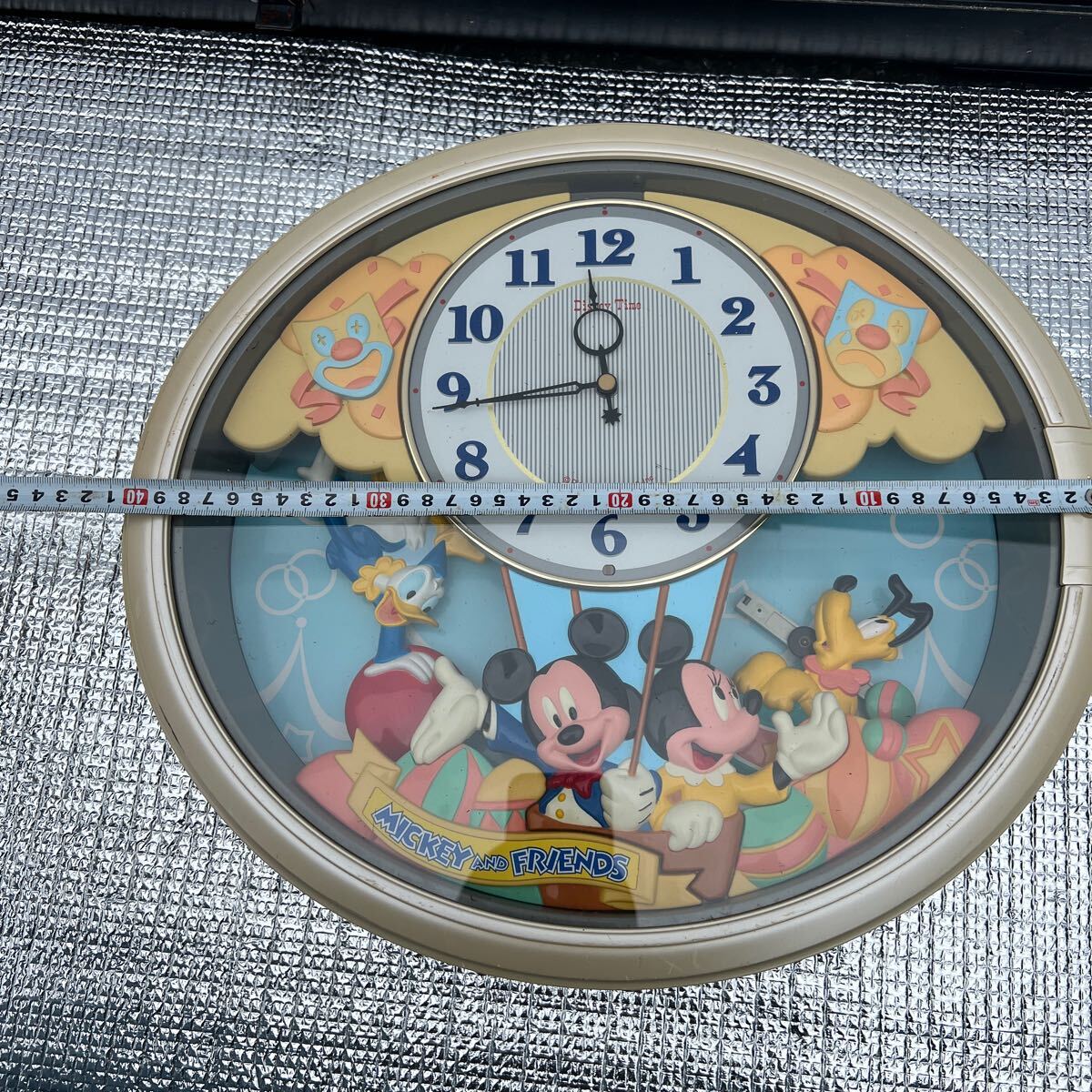 Disney Time 時計　昭和レトロ　ディズニー　ミッキーマウス　_画像2