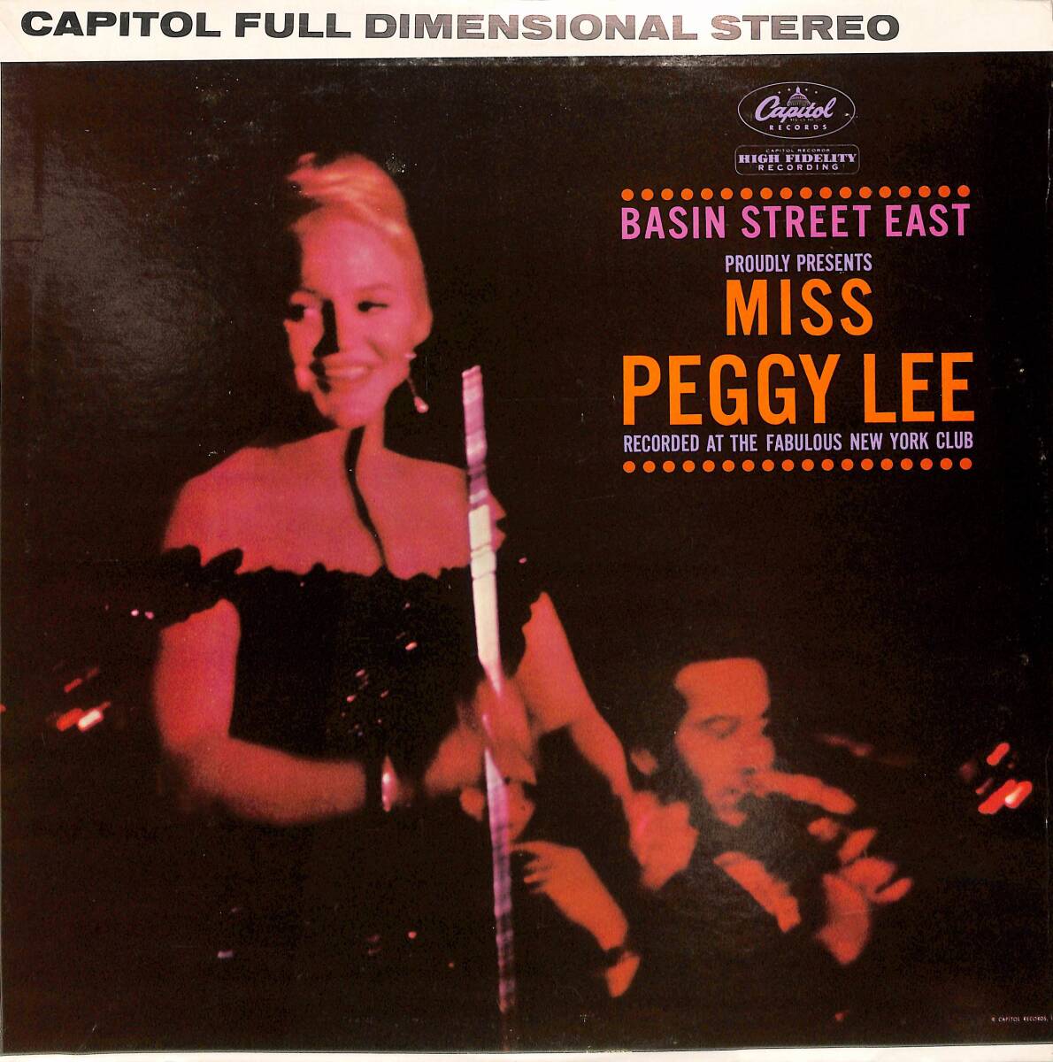 A00591471/LP/ペギー・リー (MISS PEGGY LEE)「Basin Street East Proudly Presents Miss Peggy Lee Recorded At The Fabulous New York の画像1