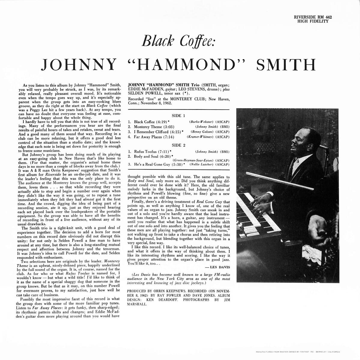 A00591778/LP/Johnny Hammond Smith「Black Coffee」の画像2