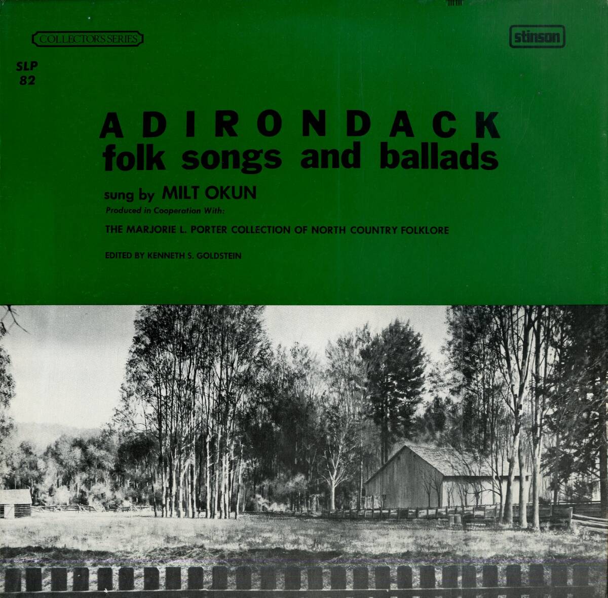 A00592710/LP/ミルトン・オークン (MILT OKUN)「Adirondack Folk Songs And Ballads (SLP-82・フォーク)」の画像1